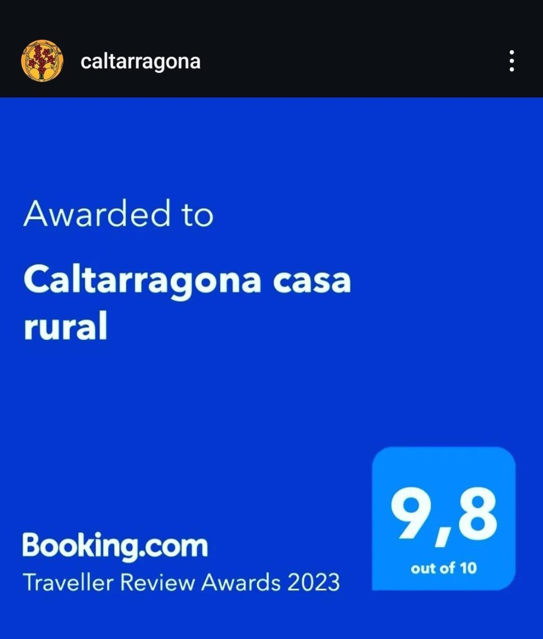 Caltarragona Casa Rural Miralcamp 外观 照片